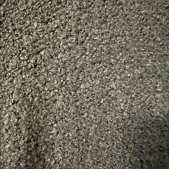 Noelle Enterprises Longline Brown Boucle Sweater Cardigan Faux Fur Trim Cashmere - Picture 7 of 13